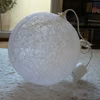 HANDMADE BIALO SNIEZNA KULA - LAMPA SREDNICA 60CM