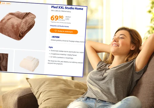 Ten pled XXL z Action to hit na jesień! Miękki, ciepły i ogromny za jedyne 69,90 zł!