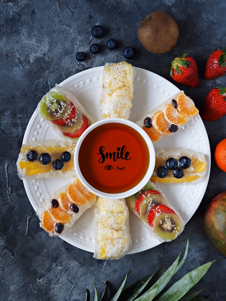 Śniadaniowe spring rollsy (z ryżem na mleku)