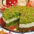 Ciasto "leśny mech" ze szpinakiem