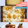 Ciasto ze śliwkami i zalewą śmietanową