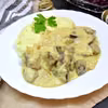 WĄTRÓBKA W SOSIE ŚMIETANOWO – MUSZTARDOWYM