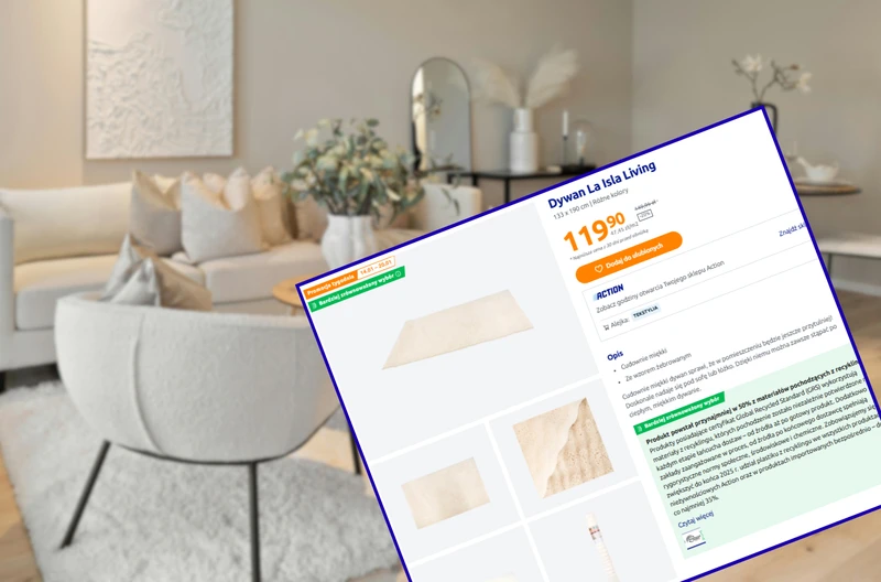 Ten dywan z Action zrobi efekt wow w salonie i sypialni! Rozmiar XL, miękki jak kocyk, a bąbelkowa struktura zachwyca - teraz w promocji