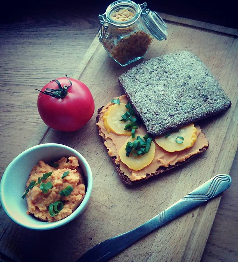 Pasta żółta z soczewicy