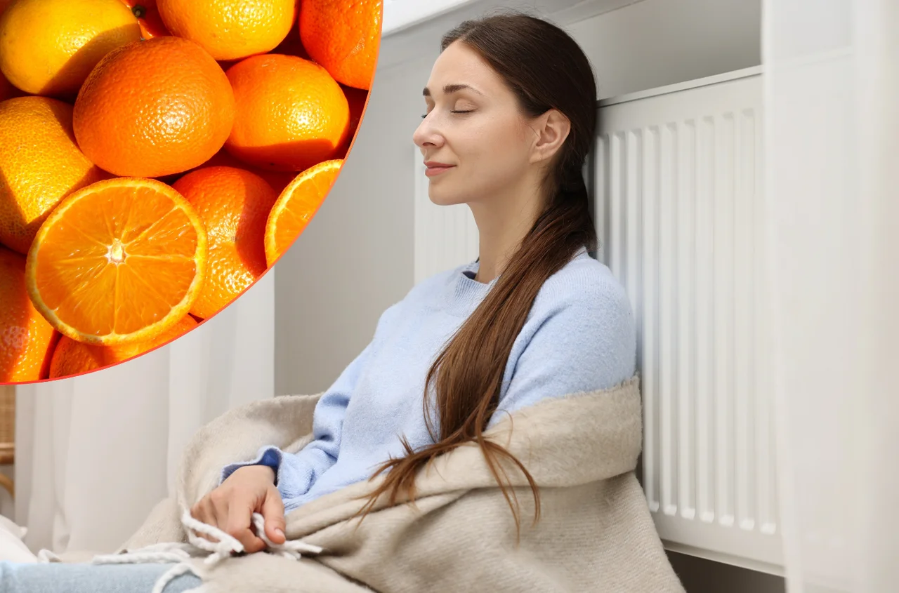 Zostaw skórki pomarańczy na kaloryferze – naturalny odświeżacz powietrza!