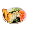 Wegański sushi bowl z tofu marynowanym z imbirem