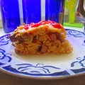 Zapiekanka makaronowa z szynką