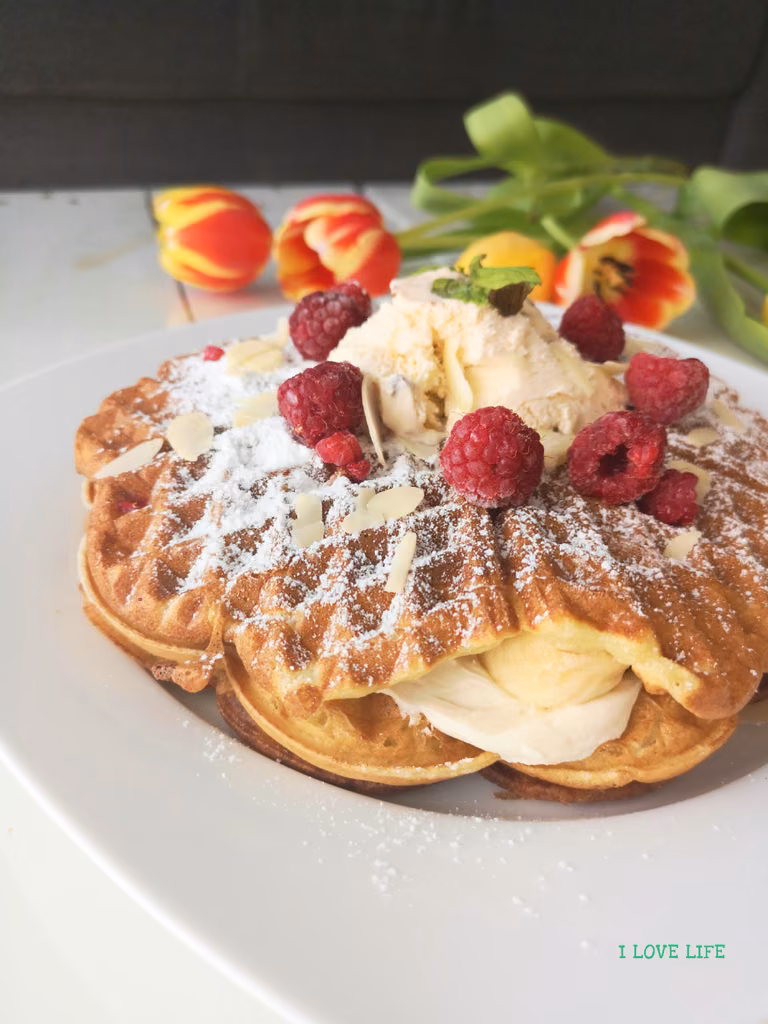 Wafle z bananami