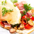 Lekki omlet z prawdziwkami