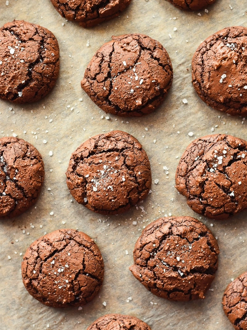 Ciasteczka Brownie z solą morską