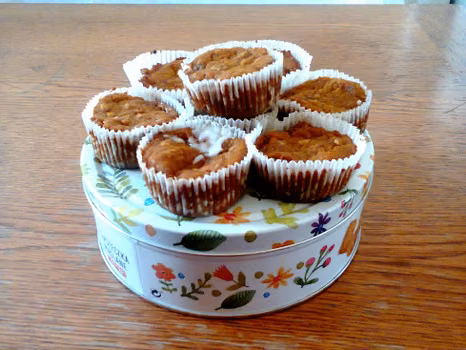 Muffinki z odpadków z sokowirówki