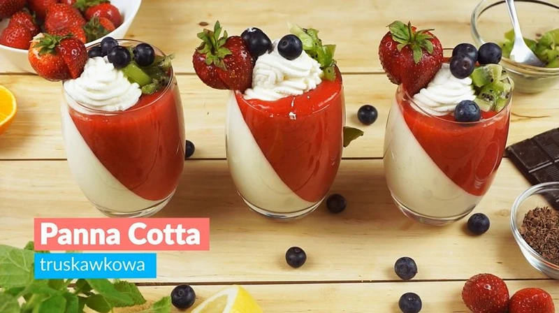 Truskawkowa panna cotta
