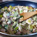 Kurczak w sosie śmietanowo-porowym