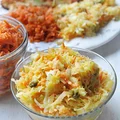 Surówka z kiszonej kapusty z brokułem i jabłkiem