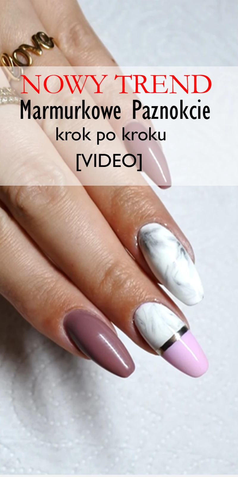 NOWY TREND: Marmurkowe Paznokcie Krok po Kroku
