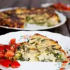 Frittata z cukinią i szpinakiem
