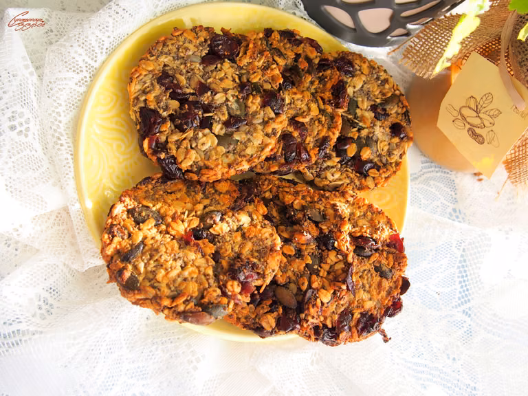 Ciasteczka owsiane bez cukru, laktozy i glutenu