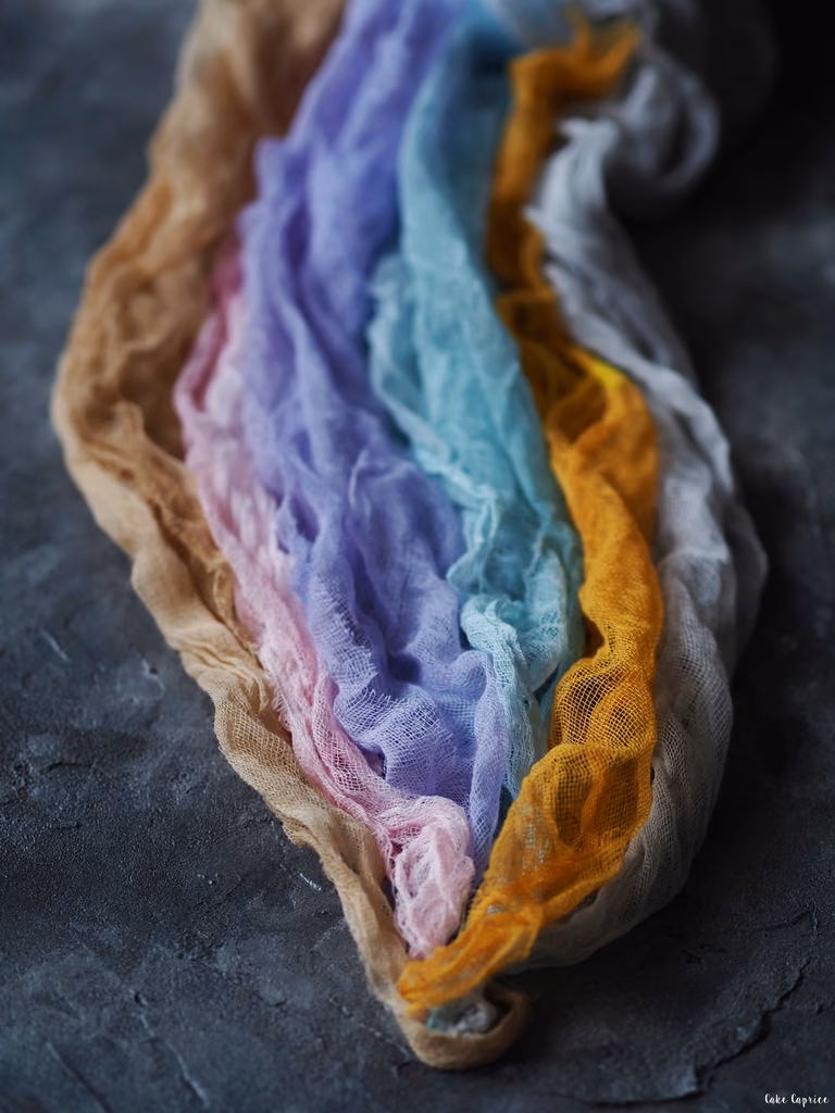 DIY - farbowane tkaniny do fotografii