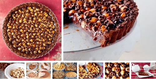 Czekoladowa tarta z orzechami
