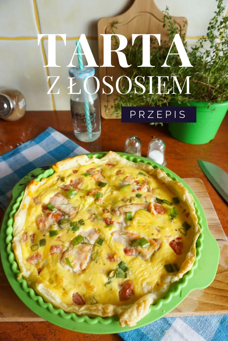 Szybka tarta z łososiem