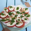 Sałatka caprese z olejem arganowym