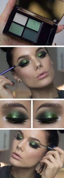 makijaż w odcieniach zieleni
