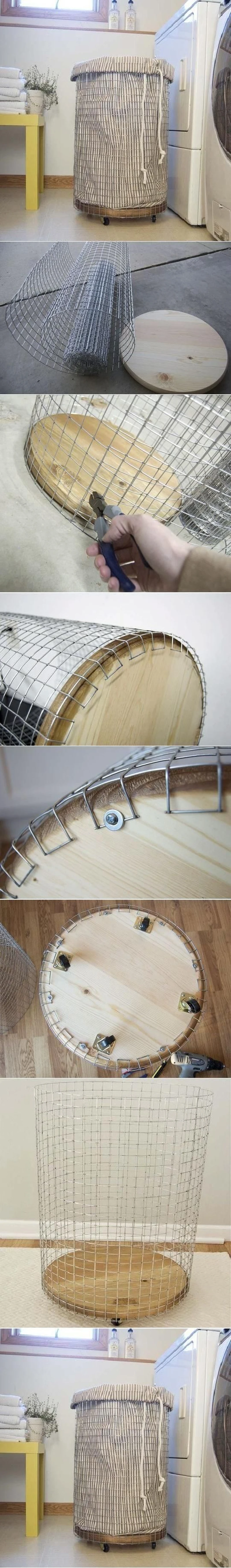 Kosz na pranie- DIY