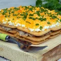 sałatka jak ciasto (na krakersach)