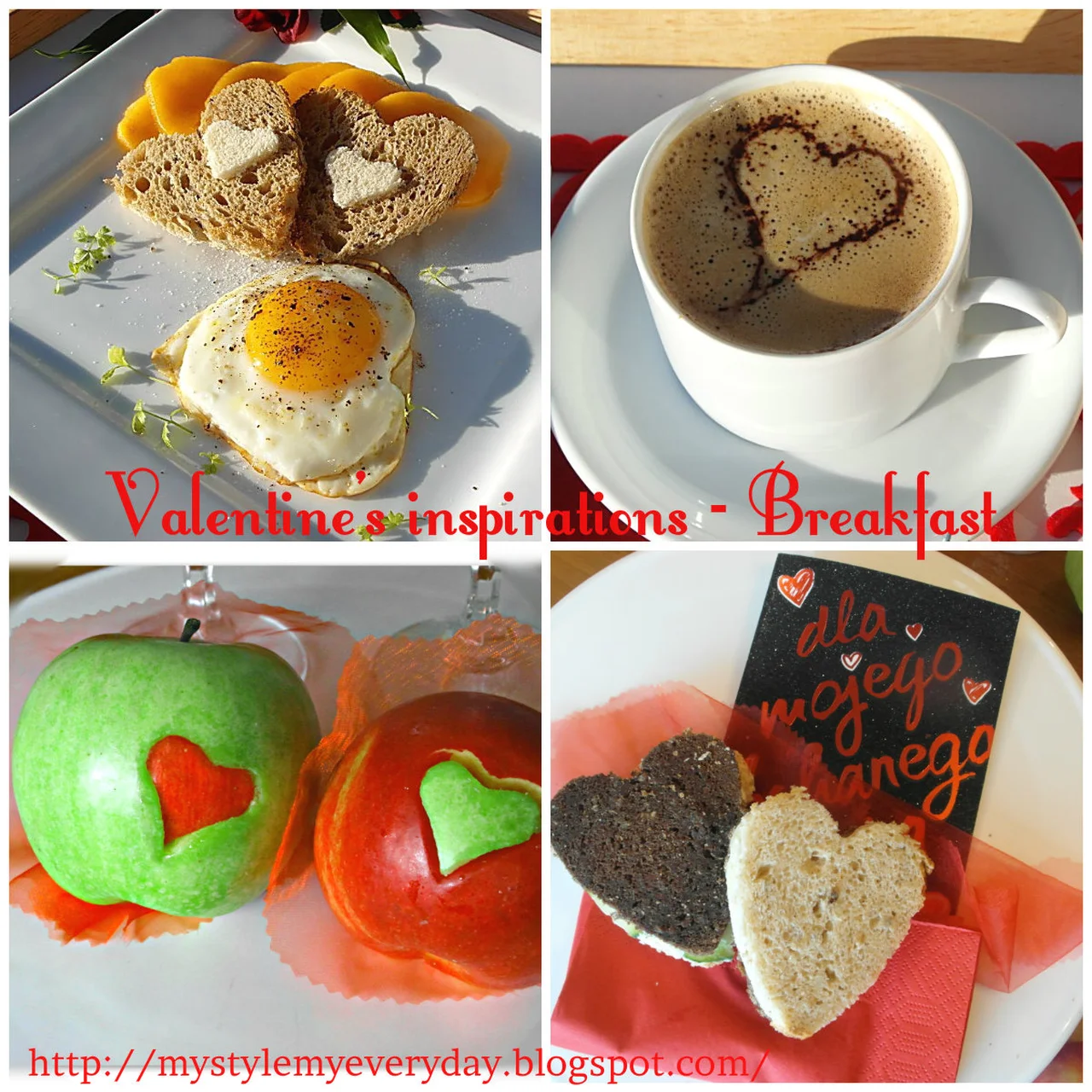 Walentynkowe inspiracje - śniadanie - Valentine's inspirations - Breakfast