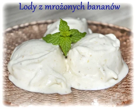 Lody z mrożonych bananów