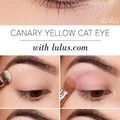 Kanarkowy make up oka- krok po kroku