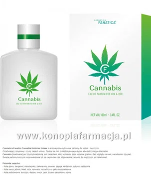 PERFUM KONOPNY CANNABIS UNISEX DLA NIEJ DLA NIEGO Zapach ten to gwarantowany sukces.