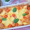 Pieczona frittata amatriciana z ziemniakami i boczkiem