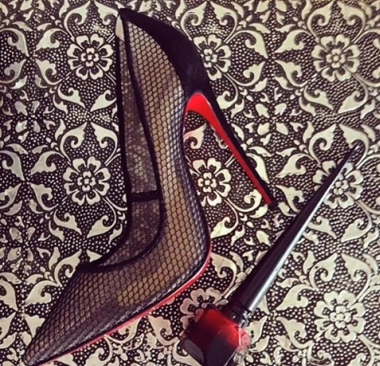 Louboutin's z siateczką