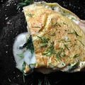 Omlet ze szpinakiem i serem taleggio