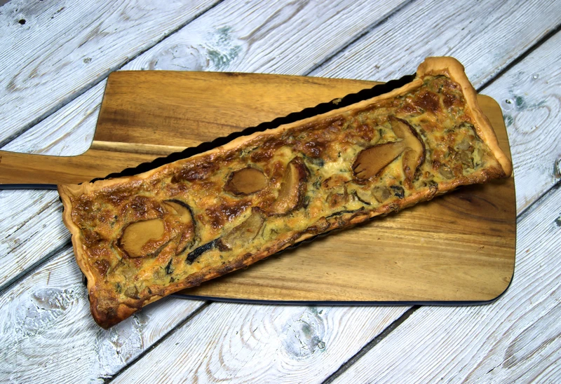 Francuska tarta grzybowa z dwoma serami w 35 minut