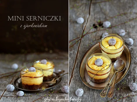 Mini serniczki ajerkoniakowe