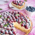 Tarta z malinami i borówkami