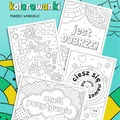 kolorowanki z pozytywnym przesłaniem - pobierz i wydrukuj
