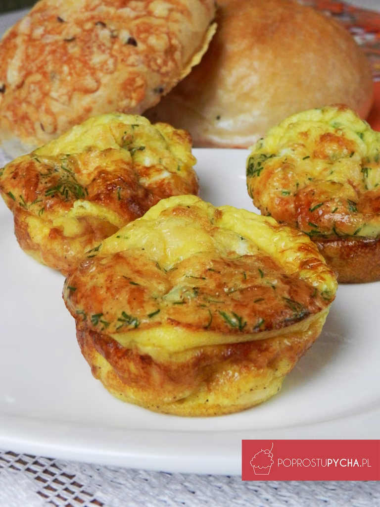Zapiekane serowe muffiny śniadaniowe !