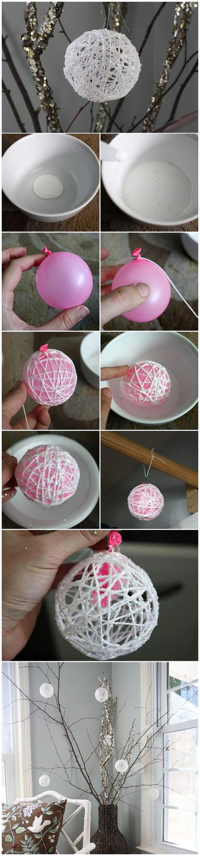DIY- bombki na choinkę