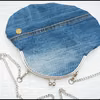 Torebka jeansowa zapinana na bigiel - T-Bags