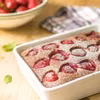 Ciasto bananowe bezglutenowe z truskawkami