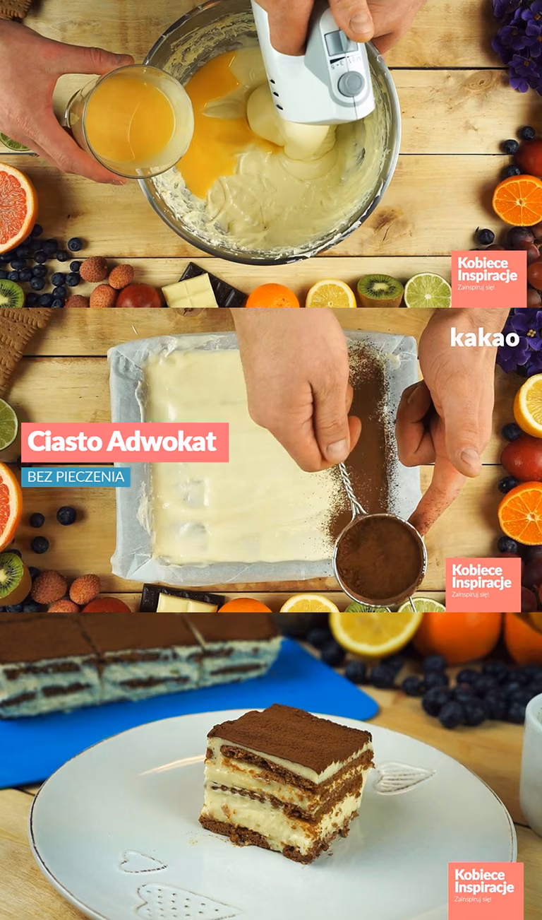 Ciasto Adwokat - BEZ PIECZENIA