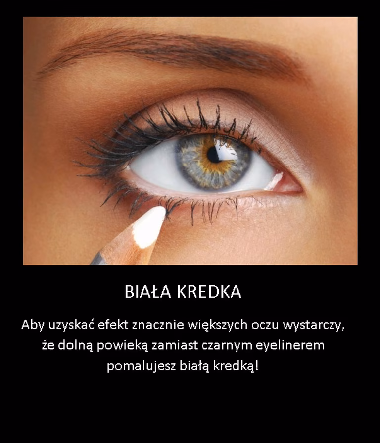 Prosta sztuczka na powiększenie oczu