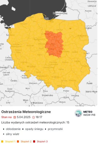 Zdjęcie Pogodowe szaleństwo w Polsce – śnieg, wichury i ostrzeżenia IMGW! #1