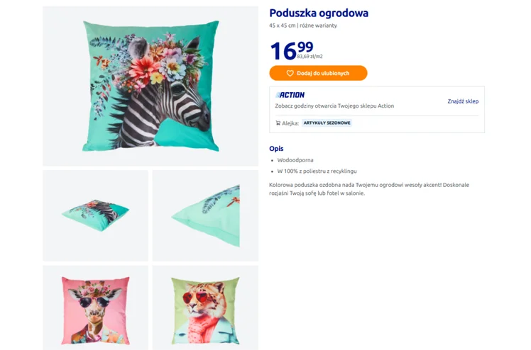 Zdjęcie Te wodoodporne poduszki ogrodowe z Action za 16 zł robią furorę wśród klientów! Balkon lub taras jak z katalogu za grosze #2