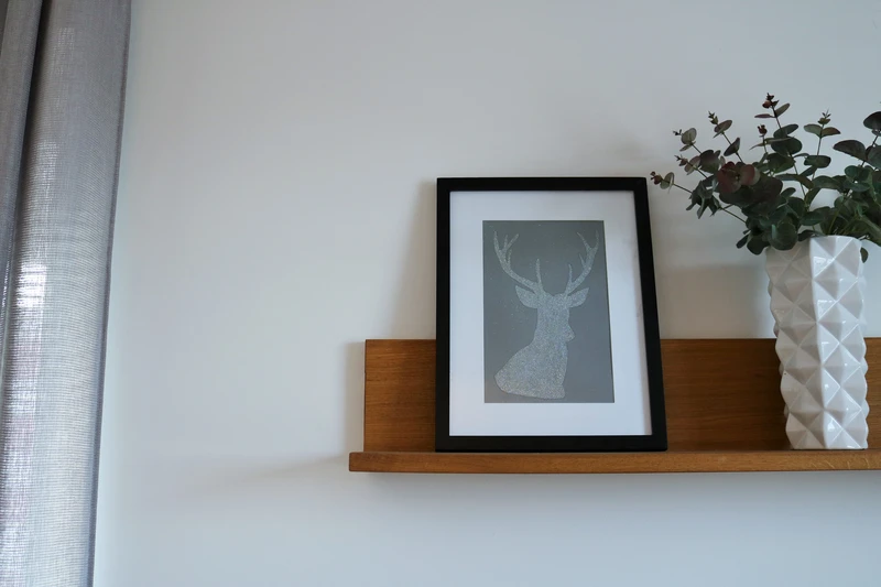 BROKATOWY JELEŃ - PLAKAT DIY