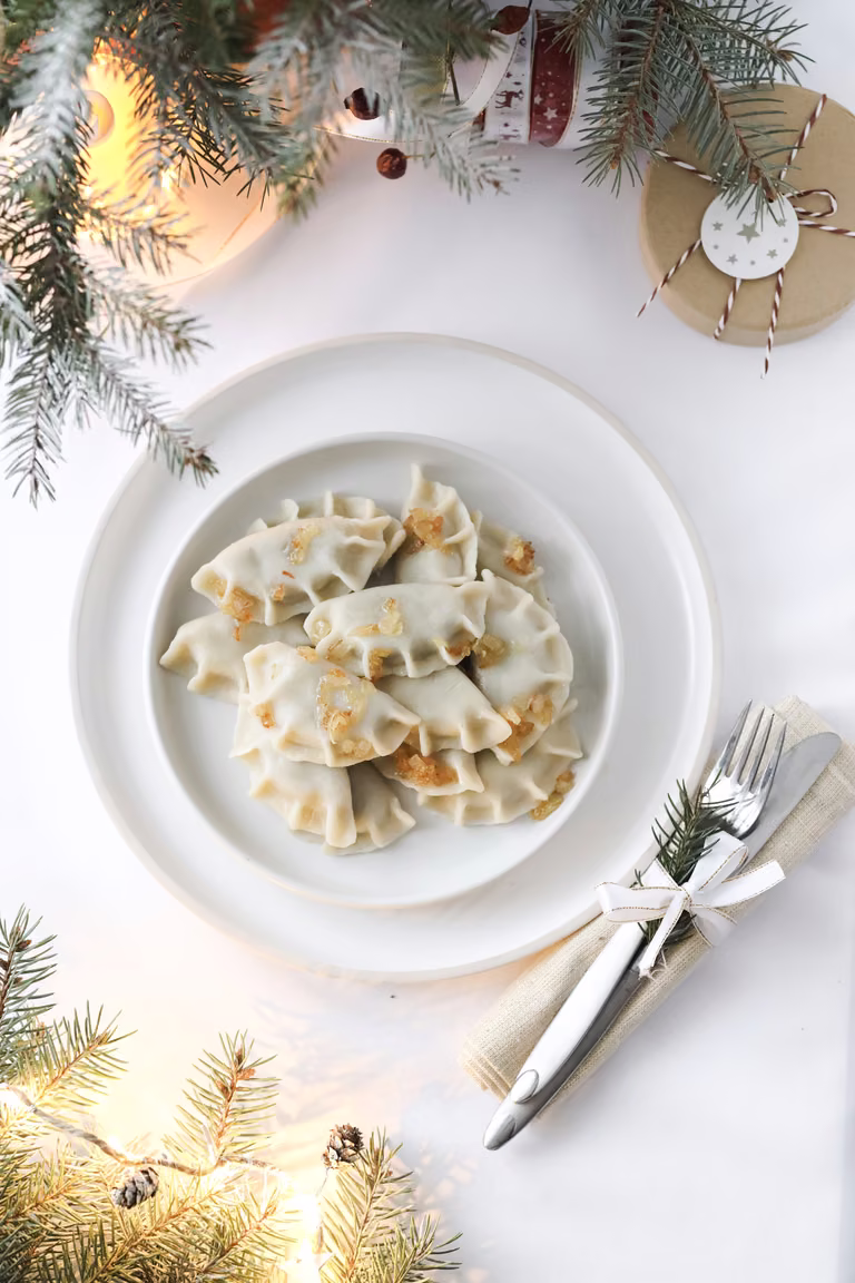 Pierogi z kapustą i grzybami