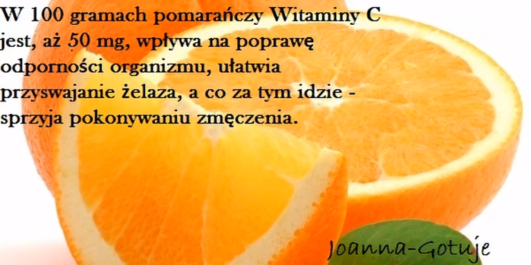 POMARAŃCZA -BOMBA WITAMINOWA